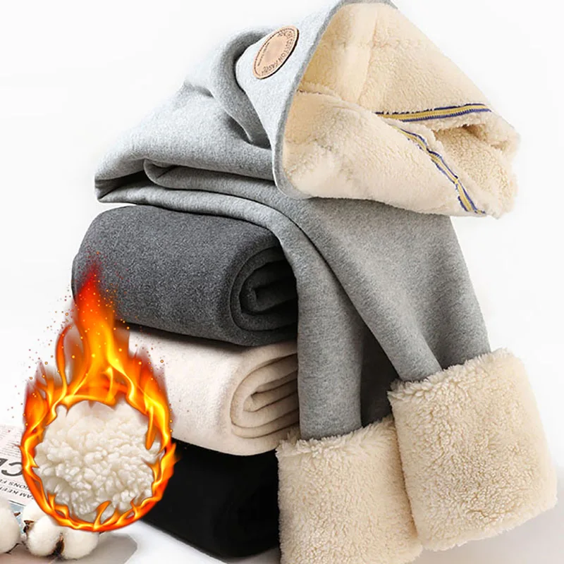 

2021 New Women's Winter Tight Wool Leggings for Women Slimming Velvet Thermal Pants Skinny Thick Warm Lamb Leggings with Fleece