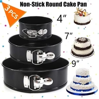 479 inch baking cake mold tin round cake baking pan nonstick leakproof cheesecake removable bottom for kitchen cake tool