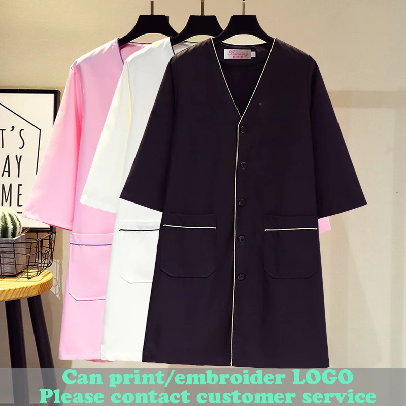 Модная рабочая одежда для менеджера кожи спа униформа скраб белая матовая Одежда