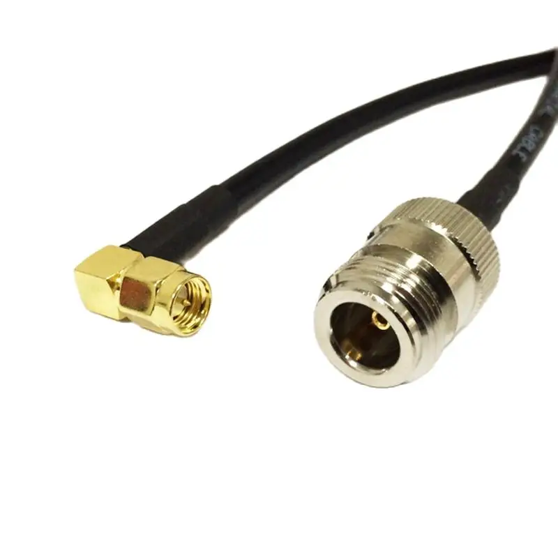 

1PC Modem Extension Cable New SMA Male Plug Right Angle To N Female Jack RG58 Cable Adapter 50CM/100CM Wholesale Price