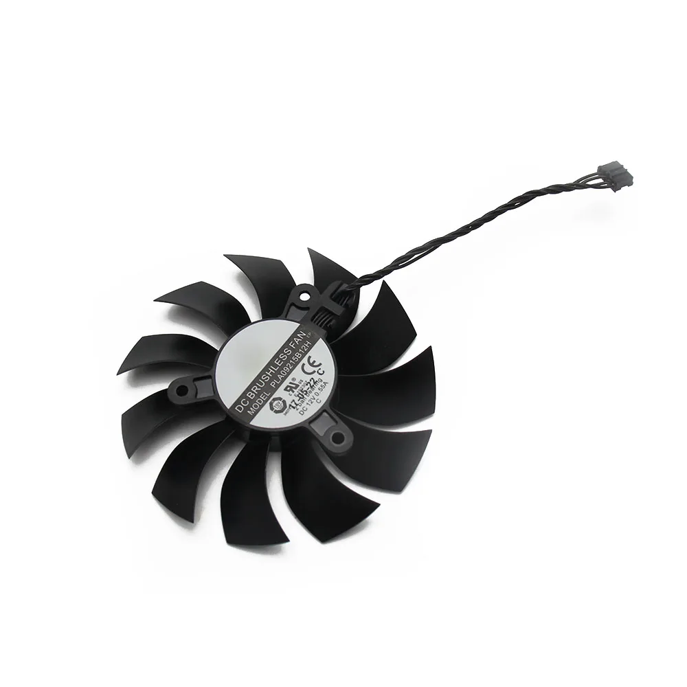 1PCS PLA09215B12H 12V 0.55A 4Pin для EVGA GTX1080TI FTW3 GTX 1080 Ti черный элитный Вентилятор Видеокарта Вентилятор охлаждения - Цвет лезвия: 1PCS