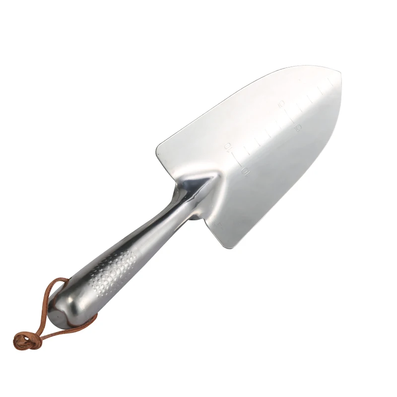 Small shovel garden tool small spade light metal garden shovel garden digging with scale