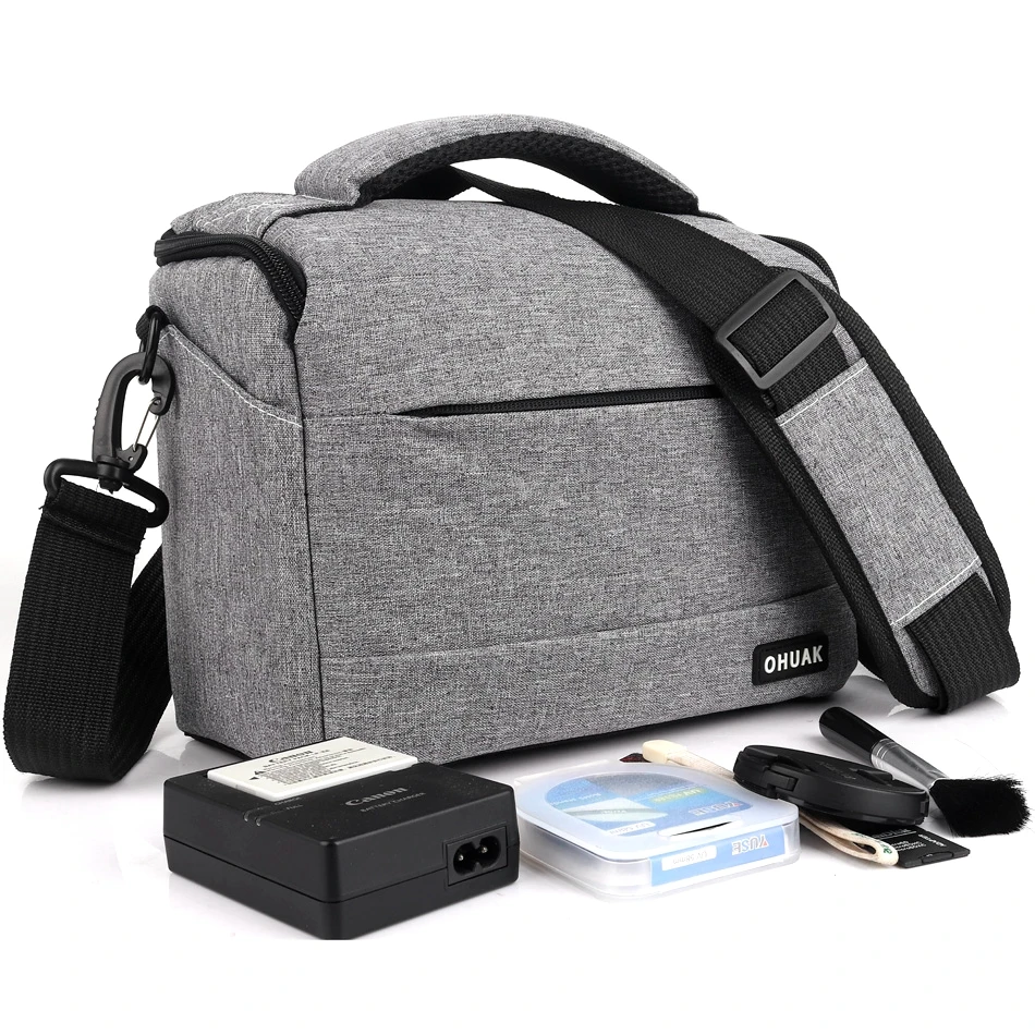 DSLR сумка для камеры модная Полиэфирная Сумка на плечо чехол Canon EOS 7D Mark II 80D 750D 1300D