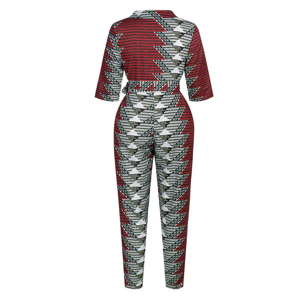 2019 News African Clothes Autumn Ladies Robe Africaine Jumpsuit Plus Pant Dashiki Fashion Dresses for Women | Тематическая одежда