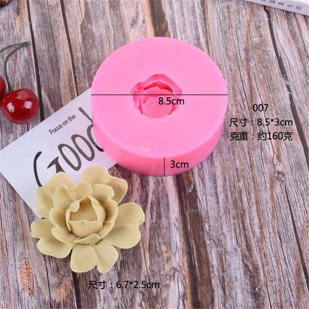 Силиконовая 3D форма в форме цветка для помадки шоколада мыла формы конфет тортов