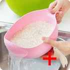 Пластиковый дуршлаг для мытья фруктов и овощей