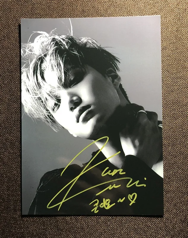 Ручная подпись SuperM KAI фото с автографом EXO 5*7 K-POP 6 версий 102019N | Дом и сад