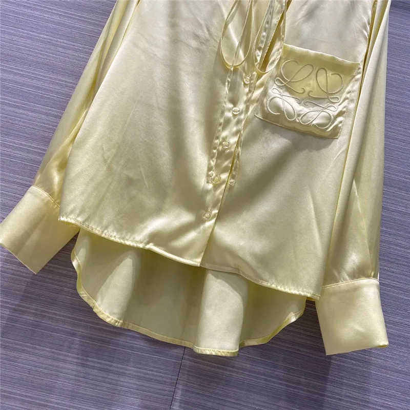 Осенние блузки для женщин 2020 Новое поступление Роскошная модная однотонная