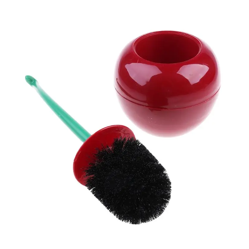 

Creative Lovely Cherry Shape Lavatory Brush Toilet Brush&Holder Set
