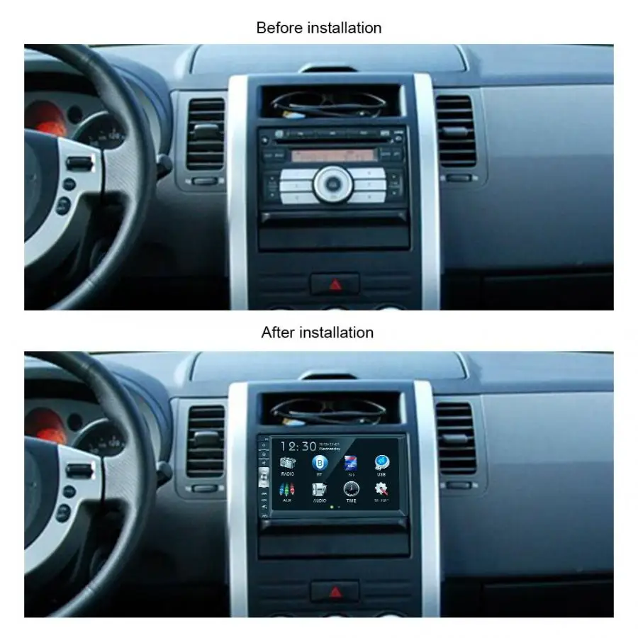 7 дюймов Универсальный 2 Din Bluetooth USB/TF FM Aux Вход автомобильная стереосистема радио MP5 плеер с зеркало заднего вида Камера автомобильный аудиоплеер