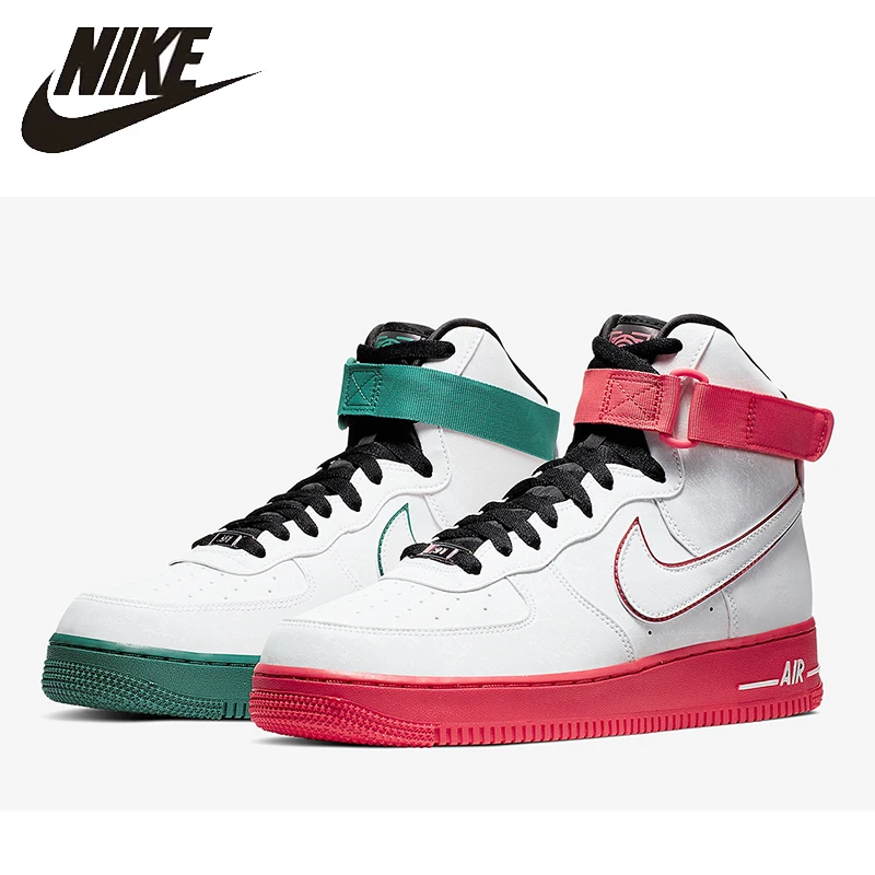 NIKE AIR FORCE 1 HIGH AF1 Новое поступление мужская обувь для скейтбординга баскетбольные спортивные удобные кроссовки для спортзала# CJ9178