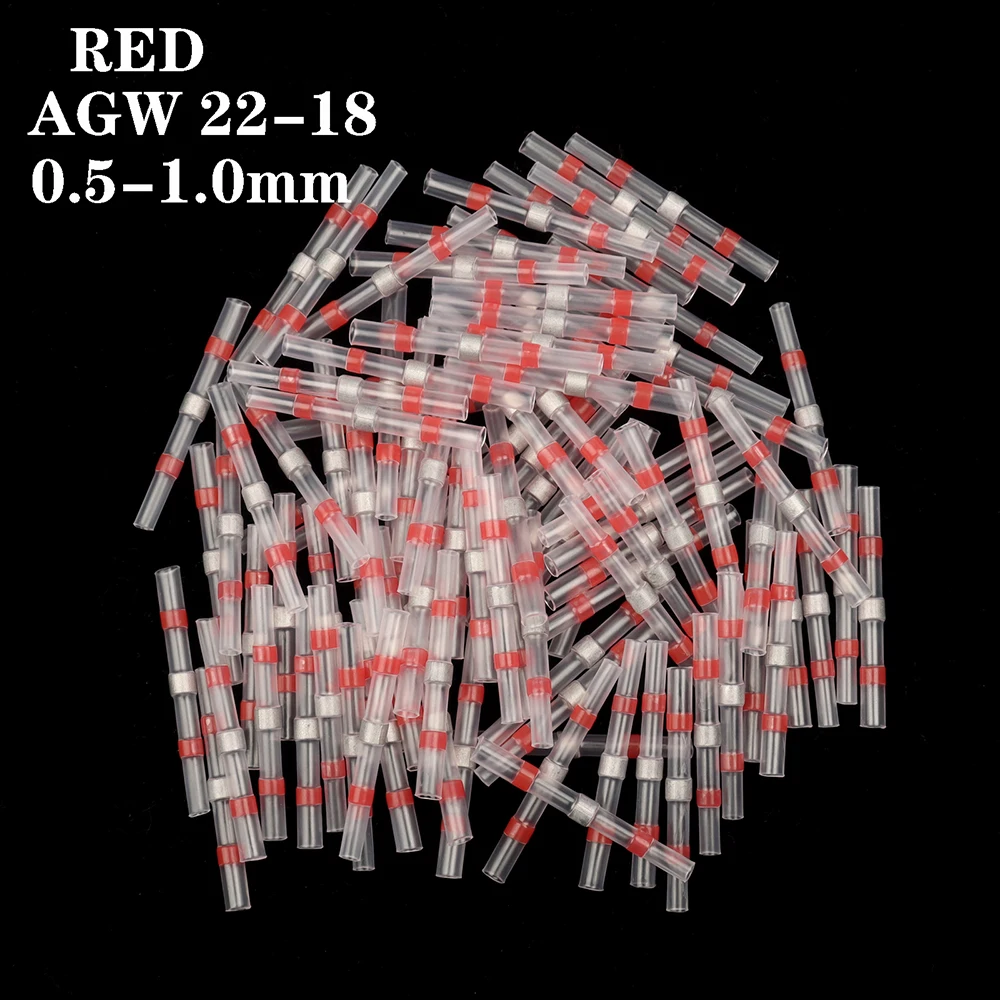 

Heat Shrink Butt Connector Insulated Electrical Splices Terminals 500/1000PCS Solder Seal Sleeve Wire Connectors Waterproof