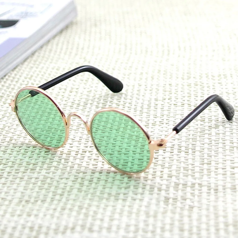 

Pet Sunglasses Anti-UV Retro Circular Cute Cat Small Dog Glasses Eyewear Photos Props Accessories for Chihuahuas