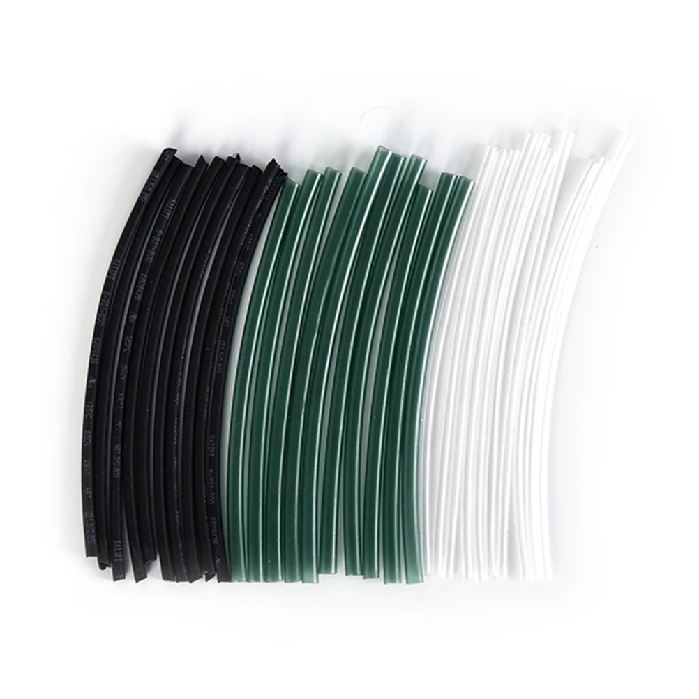 

10Pcs/Bag Fish Rig Making Heat Shrink Tubes Rigging Material Carp Rig Shrinks Black/White/Green