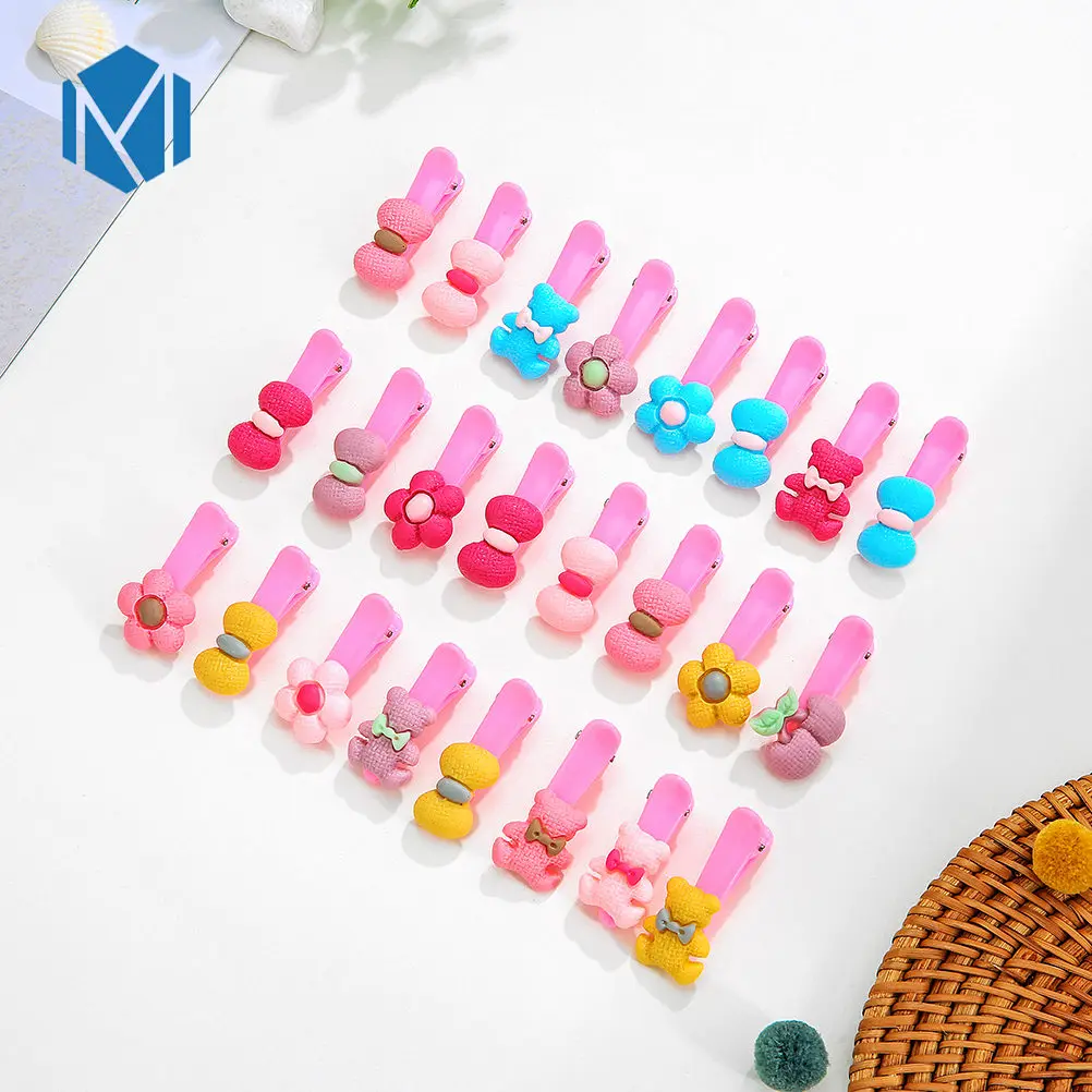 M MISM 24 шт./лот Детские аксессуары для волос акриловые головные уборы Мультяшные