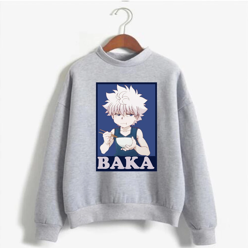 Мужская толстовка с капюшоном hunter x модная Толстовка в стиле аниме kawaii killua топы