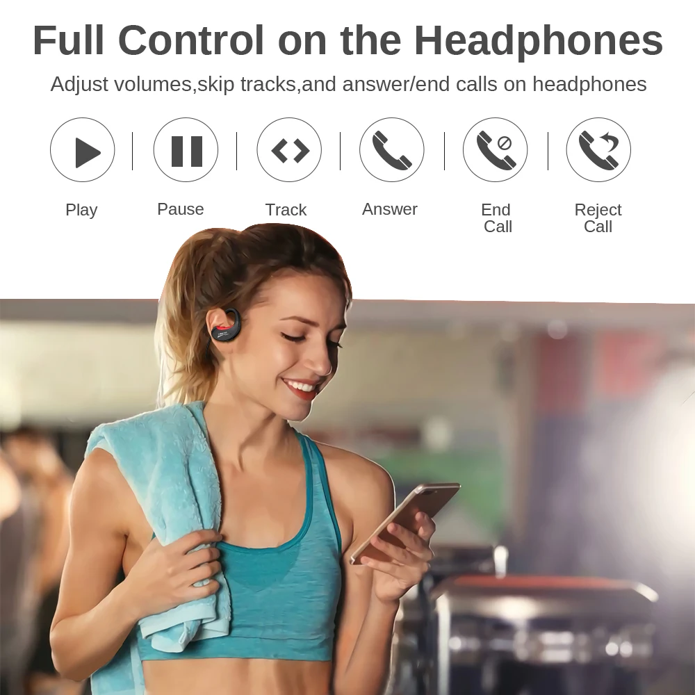 Беспроводные наушники Dacom ARMOR Plus Bluetooth 5 0 IPX5 Водонепроницаемая спортивная