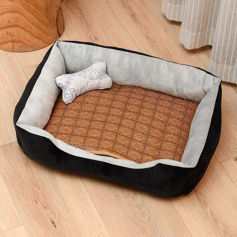 

Pet Bed Warm Pet Products For Small Medium Large Dog Soft Pet Bed Dogs Washable House For Cat Puppy Cotton Kennel Mat