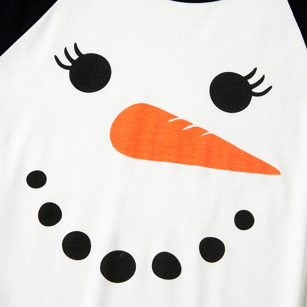 Пижамные комплекты PatPat в клетку с принтом снеговика и моркови (огнестойкие) | Мать