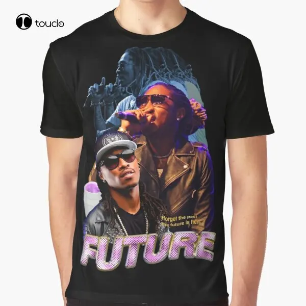 

Future Rap, футболка в стиле хип-хоп, музыкальная футболка с графическим рисунком, индивидуальная футболка для подростков, унисекс, футболка с ци...