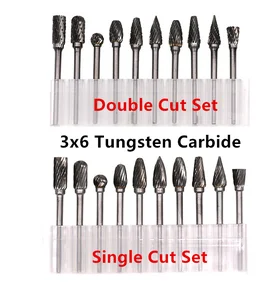 Jrealmer 10 шт. Ассорти 6 мм Фреза из карбида вольфрама роторный инструмент заусенцев роторный дремель инструменты