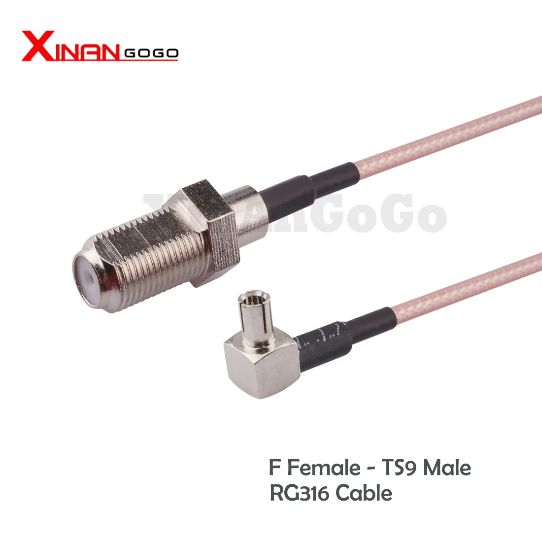 

1PCS RF Connector F female to TS9 CRC9 Extension Coax Jumper Pigtail Cable 15CM RG316 for 3G 4G Modem Router