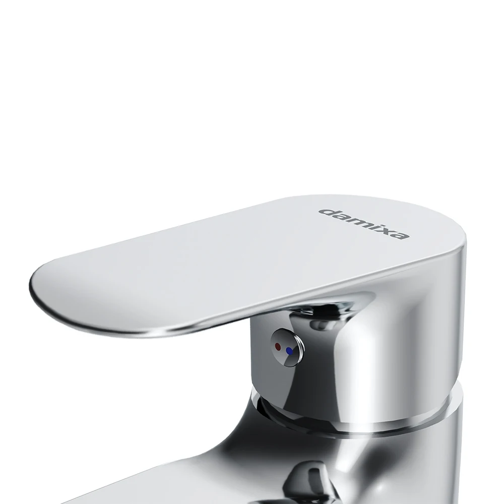 Washbasin mixer without d/c Red Blue by Damixa Palace Grand 460210000 plumbing water tap mixing hot cold Fixture Home Improvement |