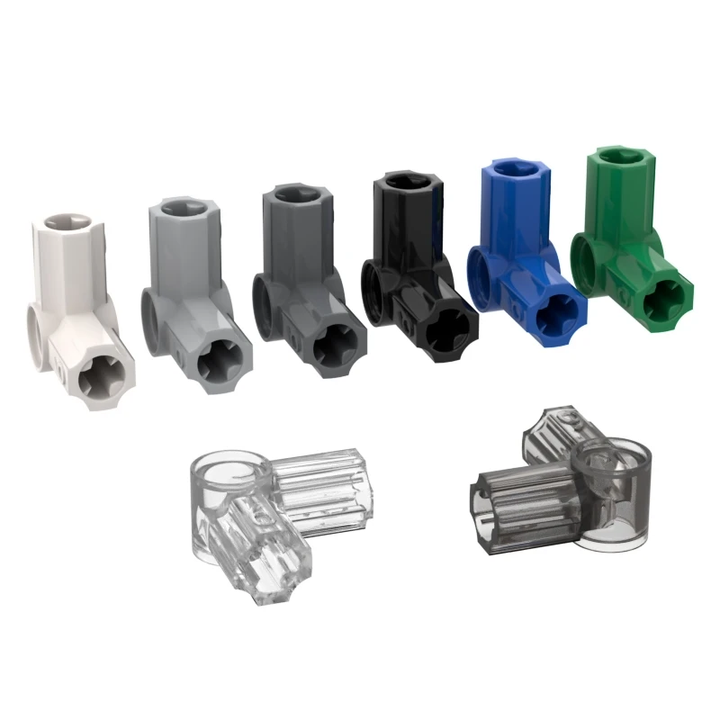 

Одиночная распродажа, строительные блоки, ось, контактный разъем, угловой № 6, 90 градусов, коллекция кирпичей, модульная игрушка GBC для техни...