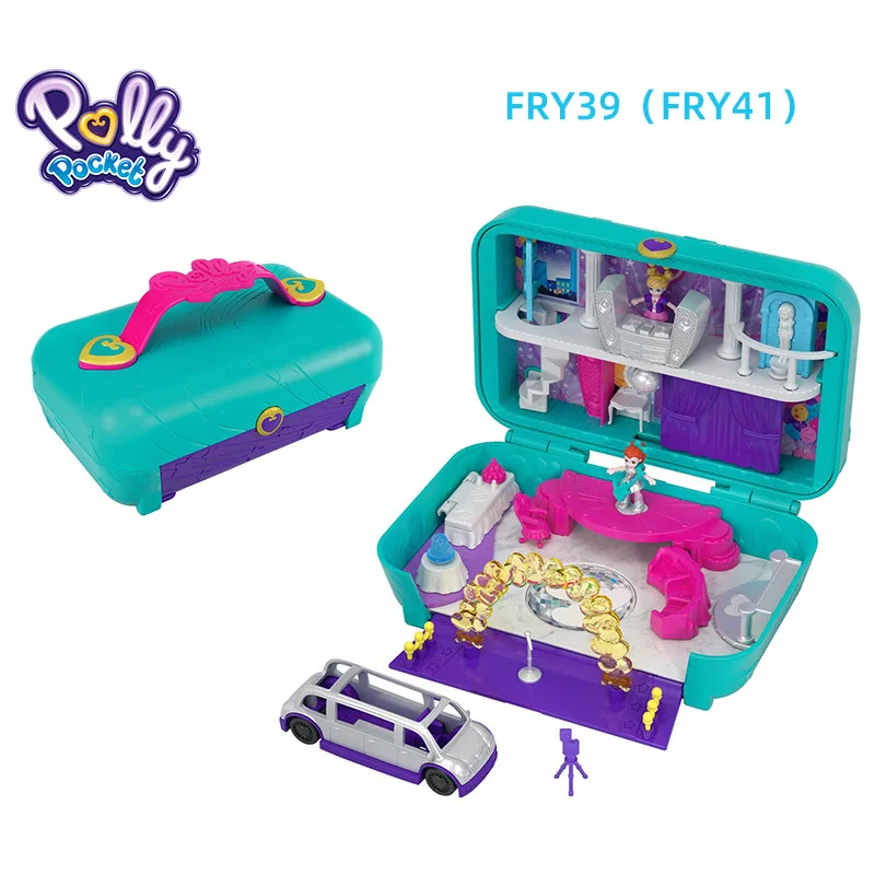 FRY41 Оригинальная карманная кукла Mattel Polly, скрытый мир, мини-сцена, домашние игрушки для девочек, для детей, Русалочка, детская игрушка, матрешки, куклы - Цвет: FRY41