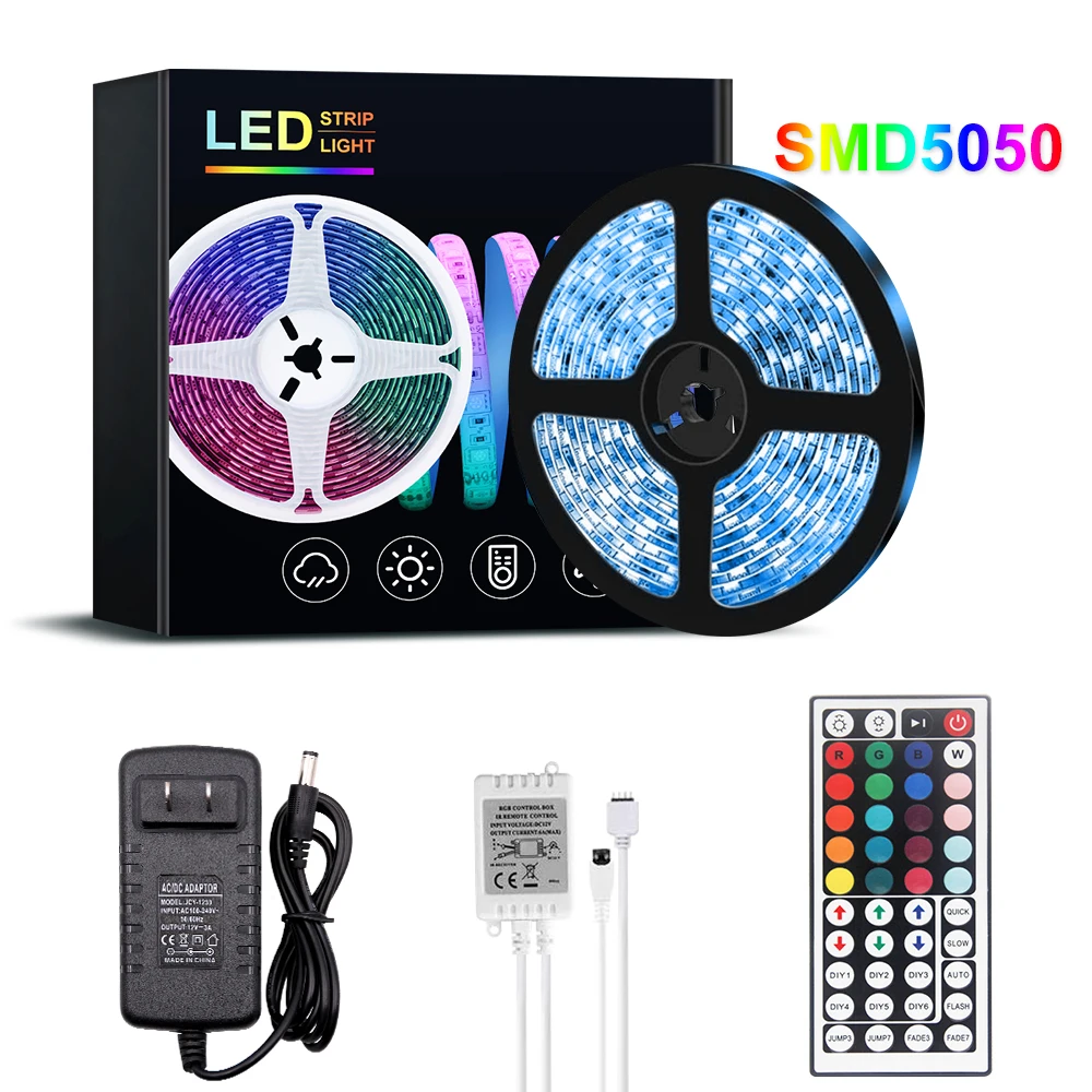RGB-Лента светодиодная Светильник аемая, 5050 светодиодный 20 м, 12 в пост. Тока