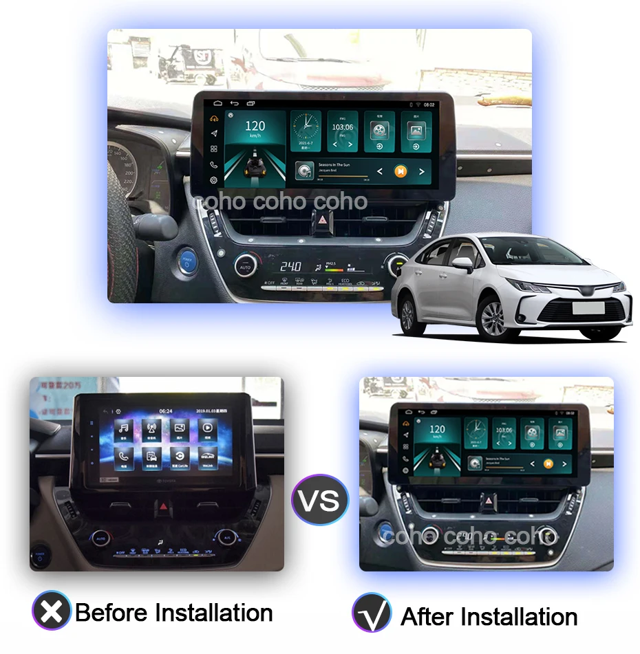 COHO для Toyota Corolla/LEVIN/Lingshang/Asia Lion 2019-2021 1920*720 Автомобильный мультимедийный плеер