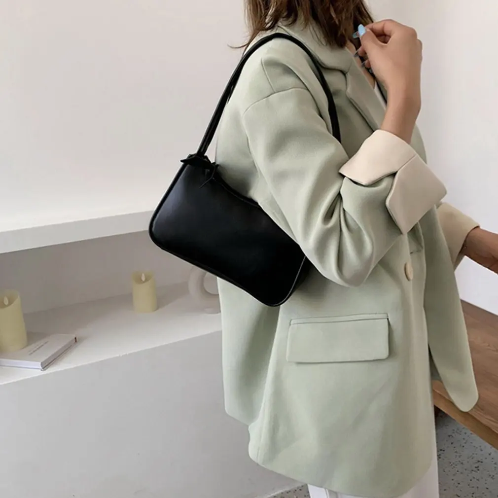 

Small yellow bag summer niche design retro simple armpit bag portable small bag small red calligraphy stick bag