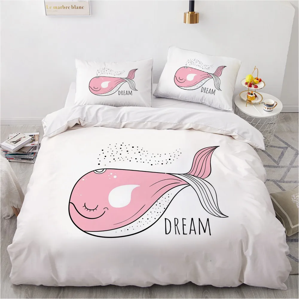 Классический Комплект постельного белья 3D одеяло пододеяльник королева двойной