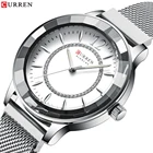Curren очаровательные женские кварцевые часы для женщин стильные Стразы Часы с серебряной сеткой relogio feminino 2019