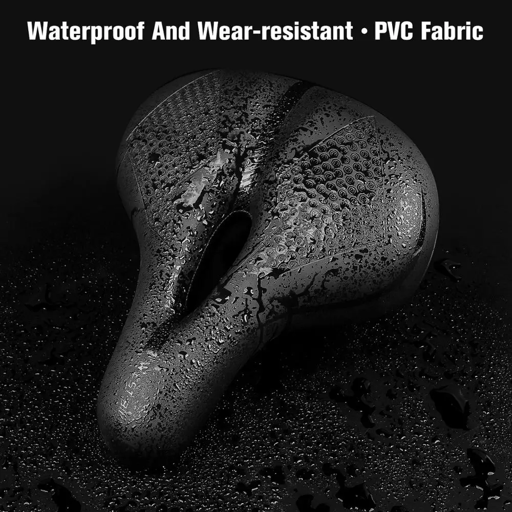 Велосипедное седло BaseCamp из искусственной кожи с защитой от атмосферных