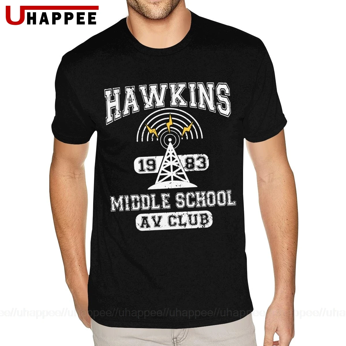 Things Tee Hawkins AV Club Футболки мужские футболки с коротким рукавом из чистого хлопка |