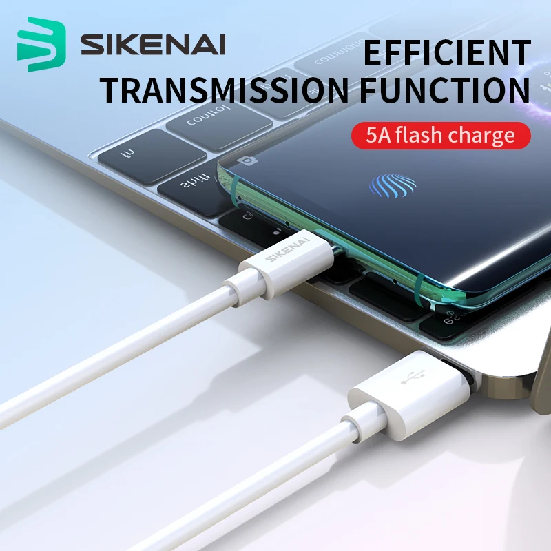 

Sikenai 5A Type C USB Cable Data Cables Fast Charging For SAMSUNG HUAWEI OPPO Mobile Phone