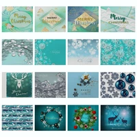 blue christmas pine needles placemats 3d bell snowflake coasters anti slip linen geometry dining table mats xmas elk pads cups