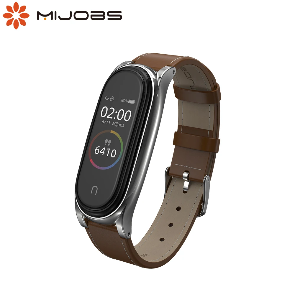 Браслет из натуральной кожи для Mi Band 5 ремешки на запястье Xiaomi Miband 4 Pulsera Correa Opaska My