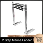 2 ступенчатая лестница из нержавеющей стали телескопическая лестница для лодки для плавания на платформе морские аксессуары товар со склада в РФ