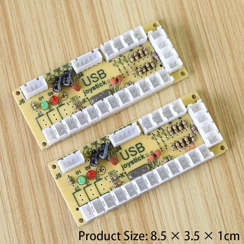 2X Нулевая задержка аркадный USB кодировщик ПК для джойстика 5 контактного и кнопки