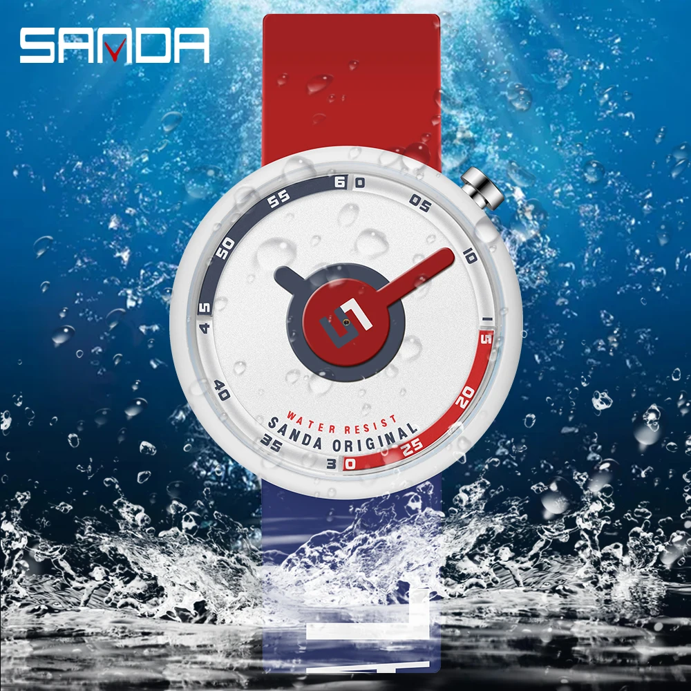 

Часы наручные Sanda женские кварцевые, роскошные брендовые водонепроницаемые ультратонкие повседневные Модные