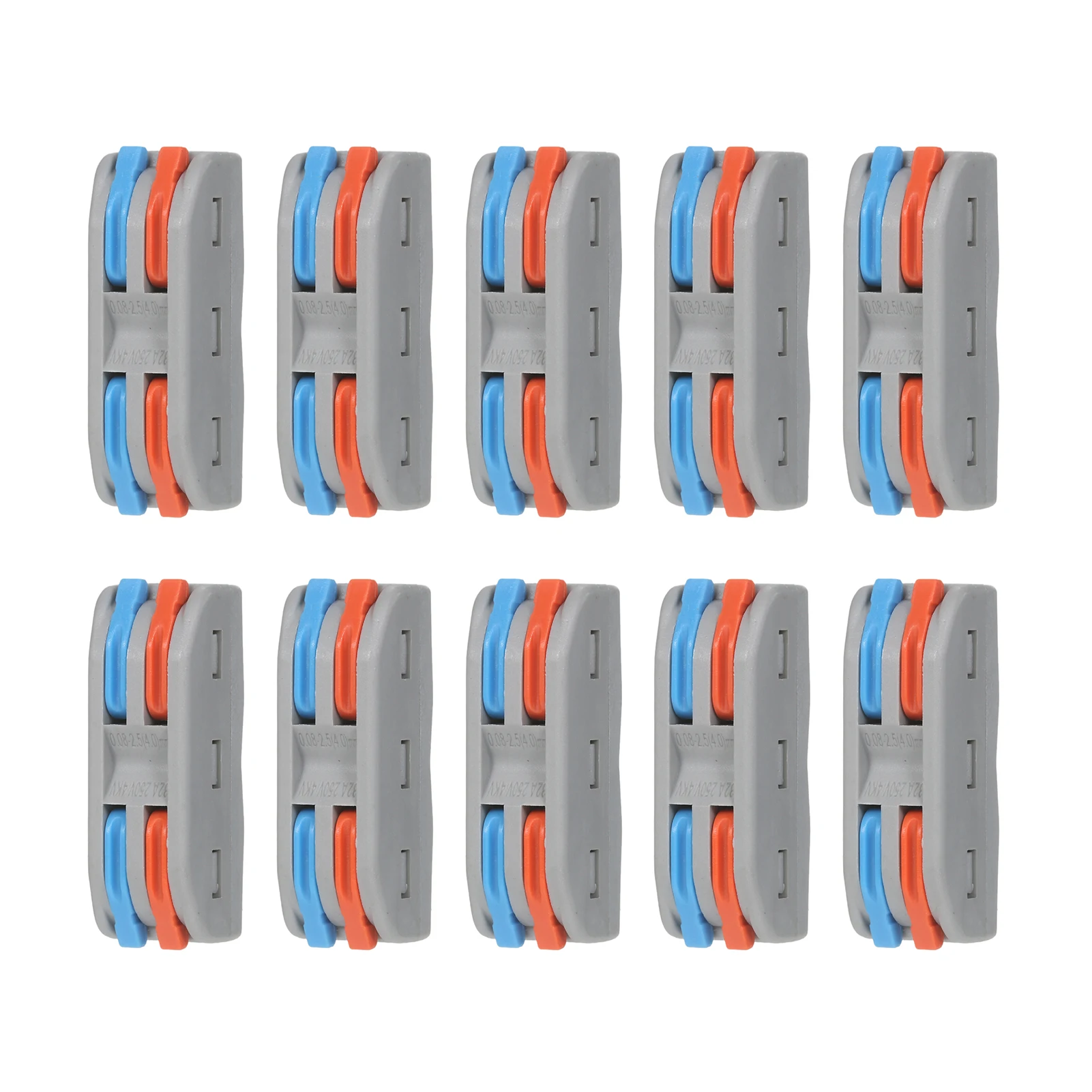 10 шт. соединители для проводов компактные набор соединителей кабеля Рычажные