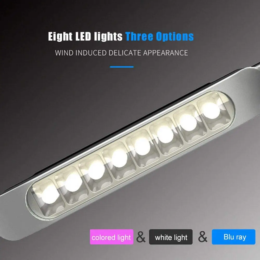 

1 Pair LED Wind Powered Car Daytime Running Lights Auto Decorative Lamp with Rotation Fan No Need External Power Supply