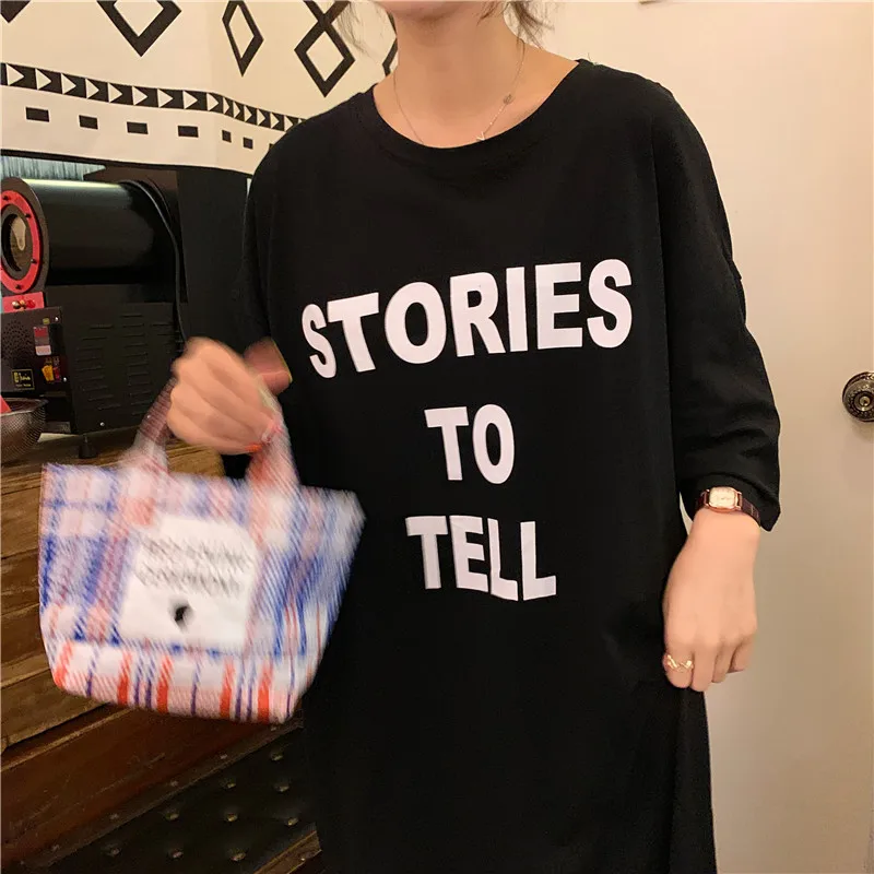 Летний хлопковый Длинный топ 2020 Женские повседневные рубашки с круглым вырезом и