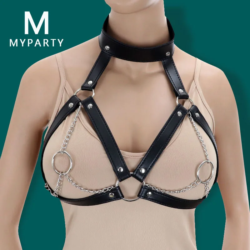 БДСМ нижнее белье бюстгальтер портупея женские пикантные клетка Бюстье пояс с