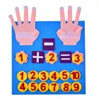 Войлочные игрушки-цифры ручной работы, детские развивающие игрушки, новые цифры на пальцы, подсчет шерсти, Войлочная игрушка, помощь в обучении, рукоделие
