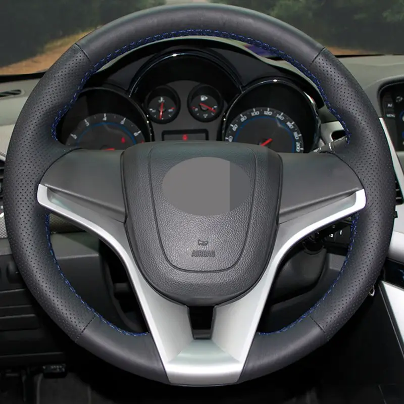 Чехлы рулевого колеса из мягкой искусственной кожи для Chevrolet Cruze 2009 2014 Aveo Orlando Holden
