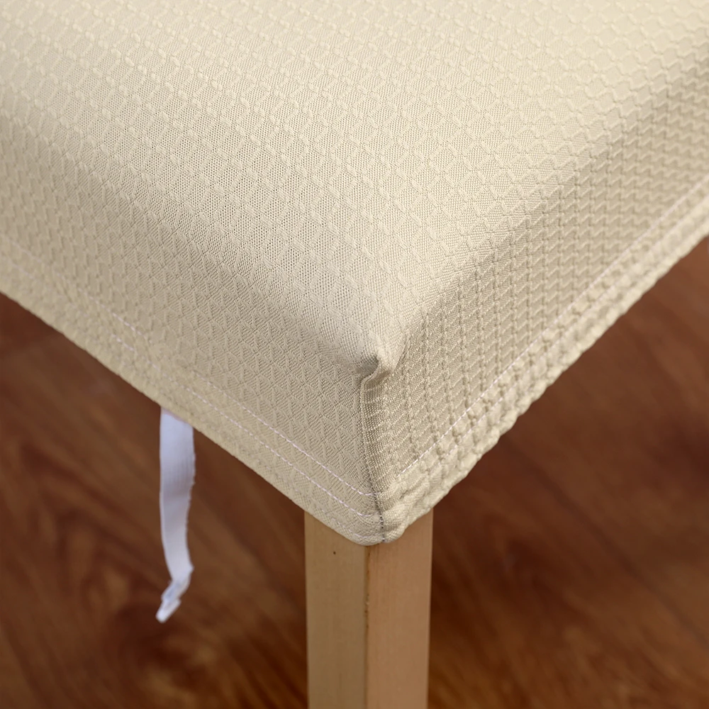 7 Solid Colors With Buckle Chair Cover Big Elastic Chair Covers Seat Slipcovers Stretch Removable Dining Hotel Seat Covers