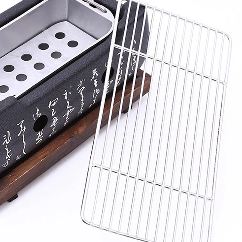 Японский брикет из алюминиевого сплава гриль с древесным углем портативные